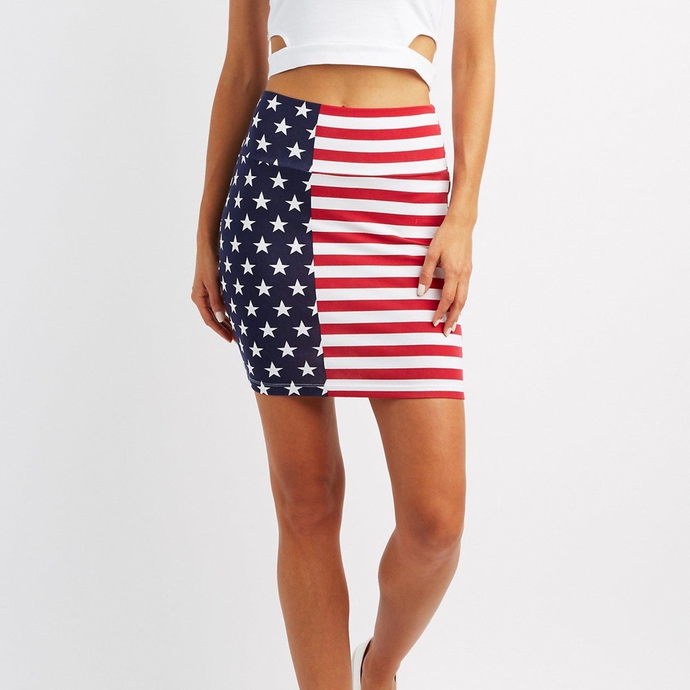 American Flag pencil skirt